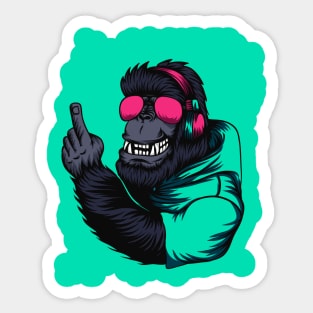 Gorilla Face Sticker